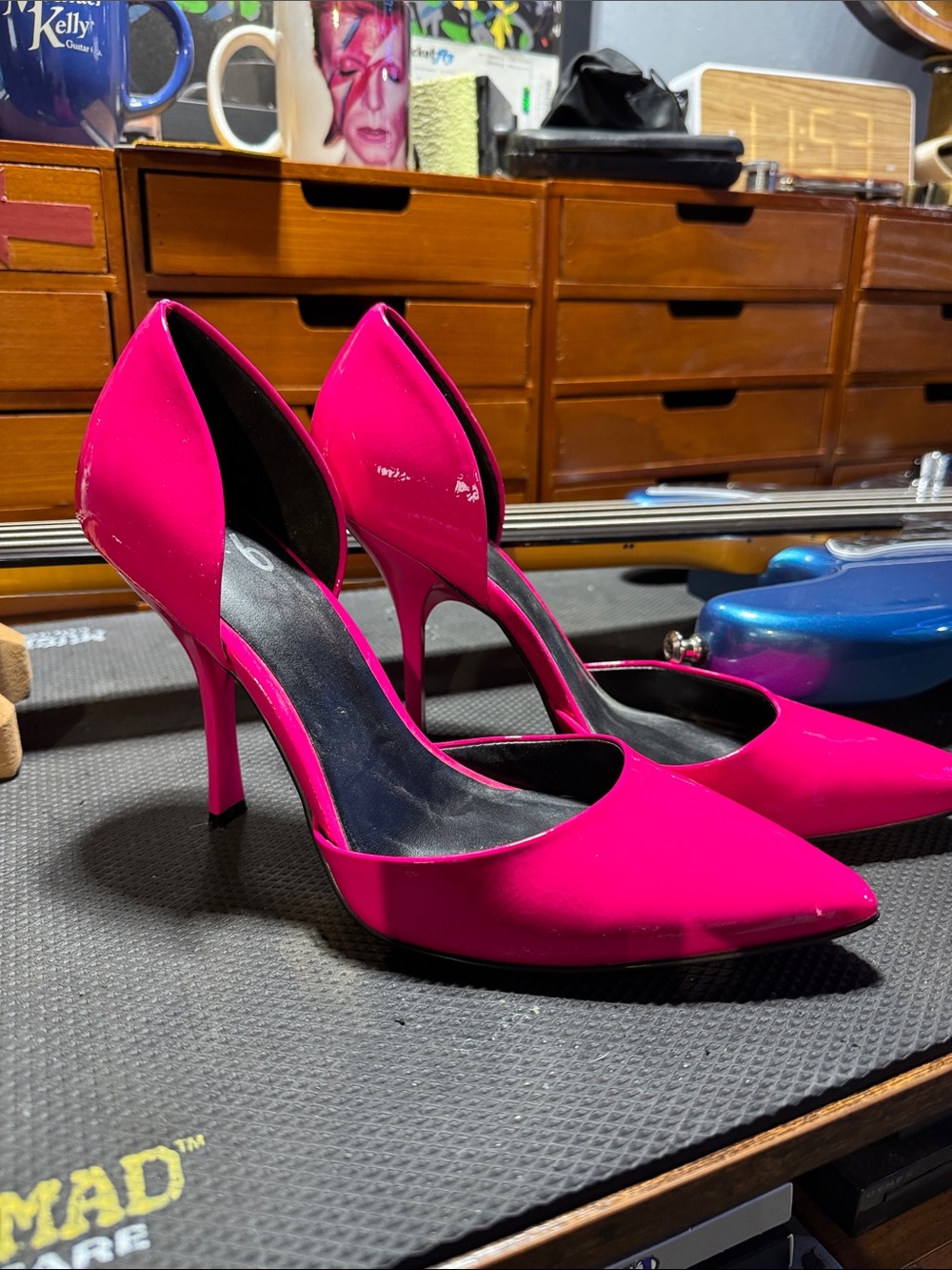 Mix No. 6 Hot Pink Pointed-Toe Stiletto Pumps